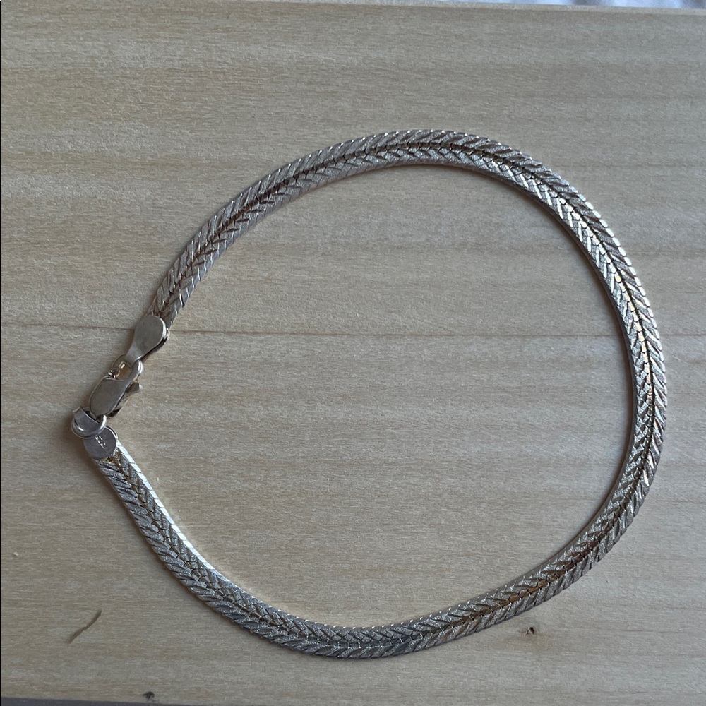 Gold-Tone Herringbone Chain Bracelet - Women's Jewelry